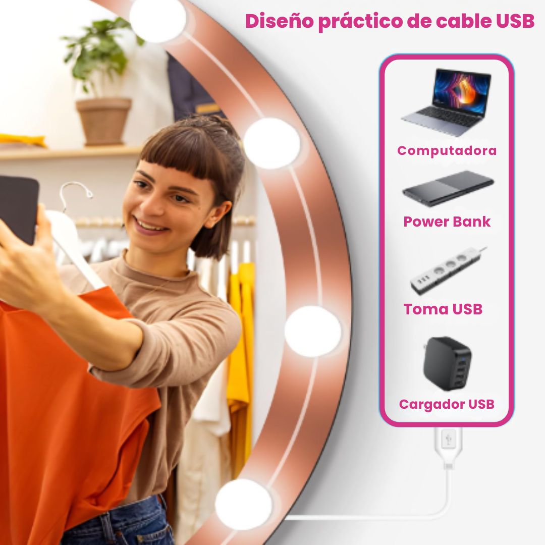 Luz led para tocador