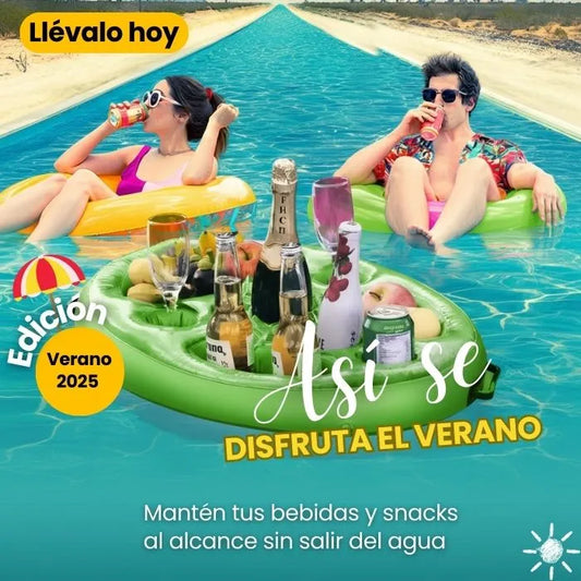 Bandeja Flotante para bebidas y snacks
