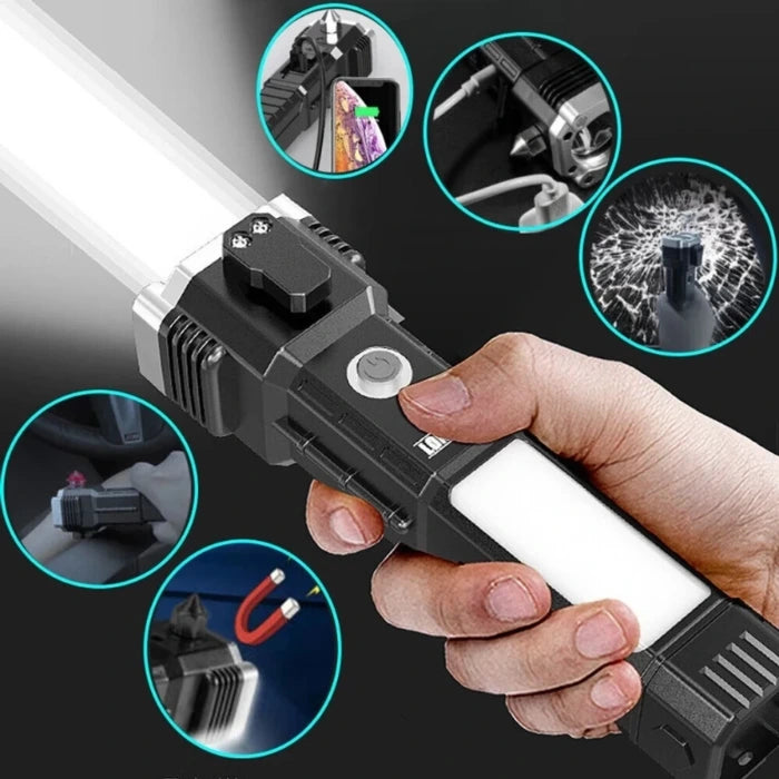 **** KIT PROTECCIÓN 360 **** 2 FOCOS SOLARES + 1 LINTERNA APRUEBA DE TODO