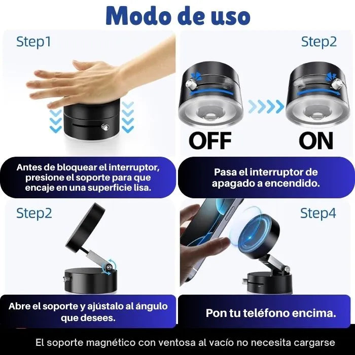 Soporte Magnético- al vacío