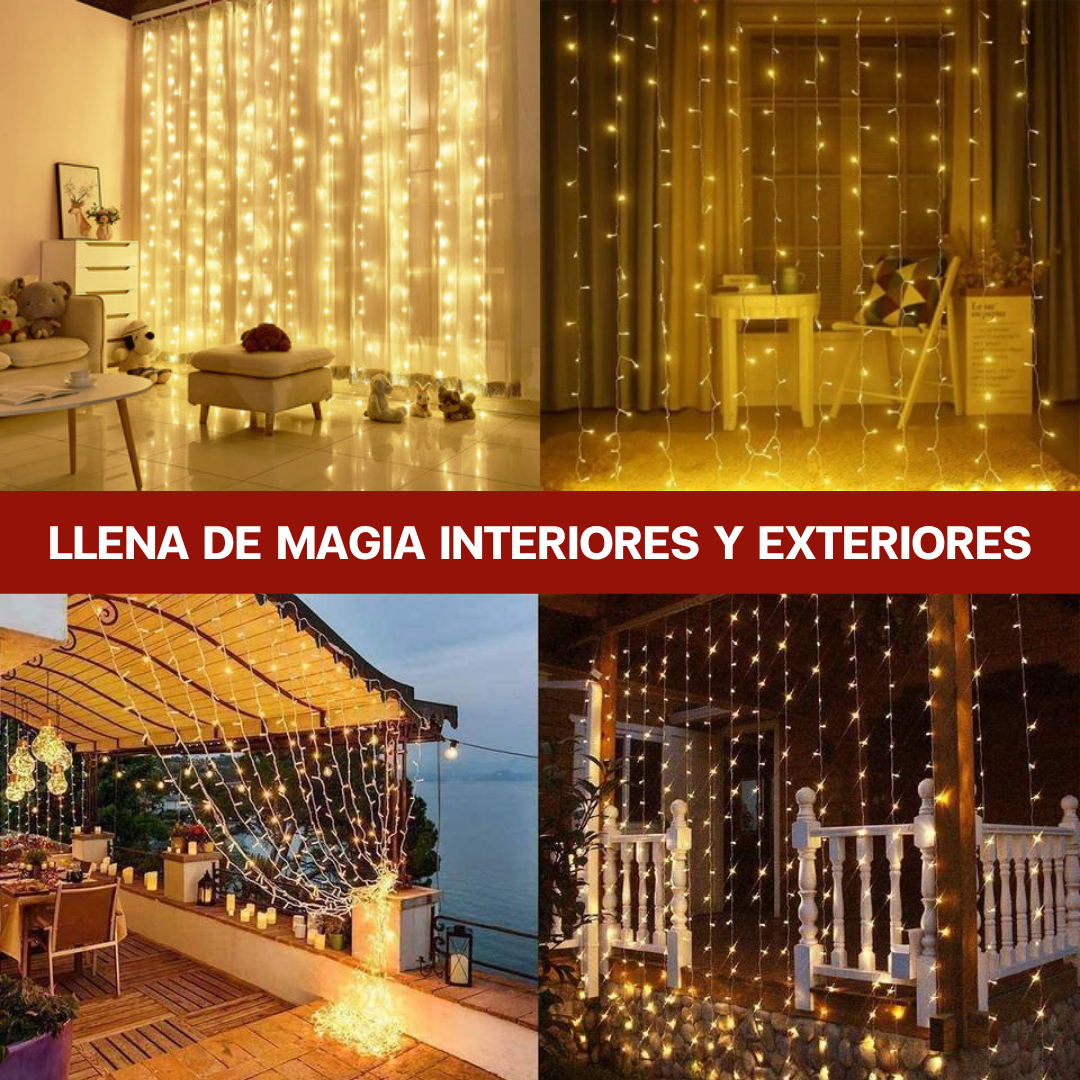 CASCADA DORADA DE NAVIDAD