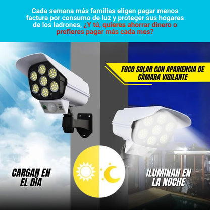 **** KIT PROTECCIÓN 360 **** 2 FOCOS SOLARES + 1 LINTERNA APRUEBA DE TODO