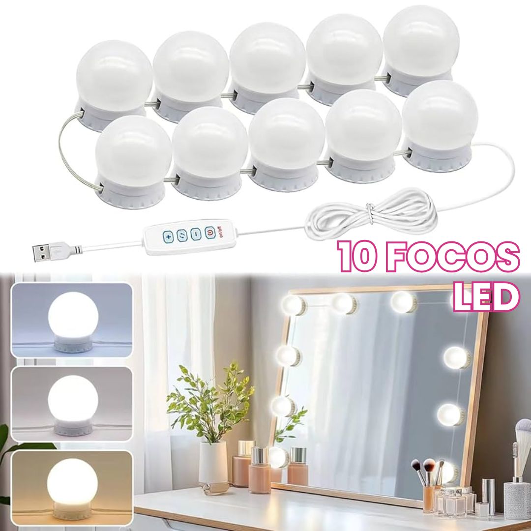 Luz led para tocador