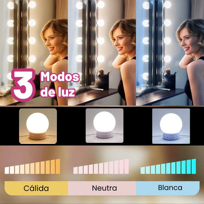 Luz led para tocador