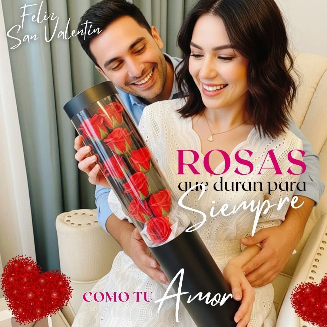 Rosas eternas de jabón con luz LED