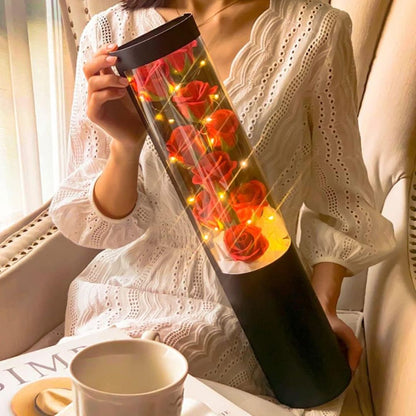 Rosas eternas de jabón con luz LED