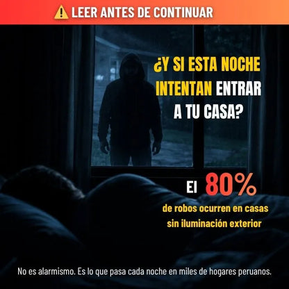 KIT PROTECCIÓN 360  2 FOCOS SOLARES + 1 LINTERNA APRUEBA DE TODO - ENVIO GRATIS