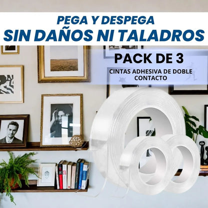 CINTA ADHESIVA PACK X 3